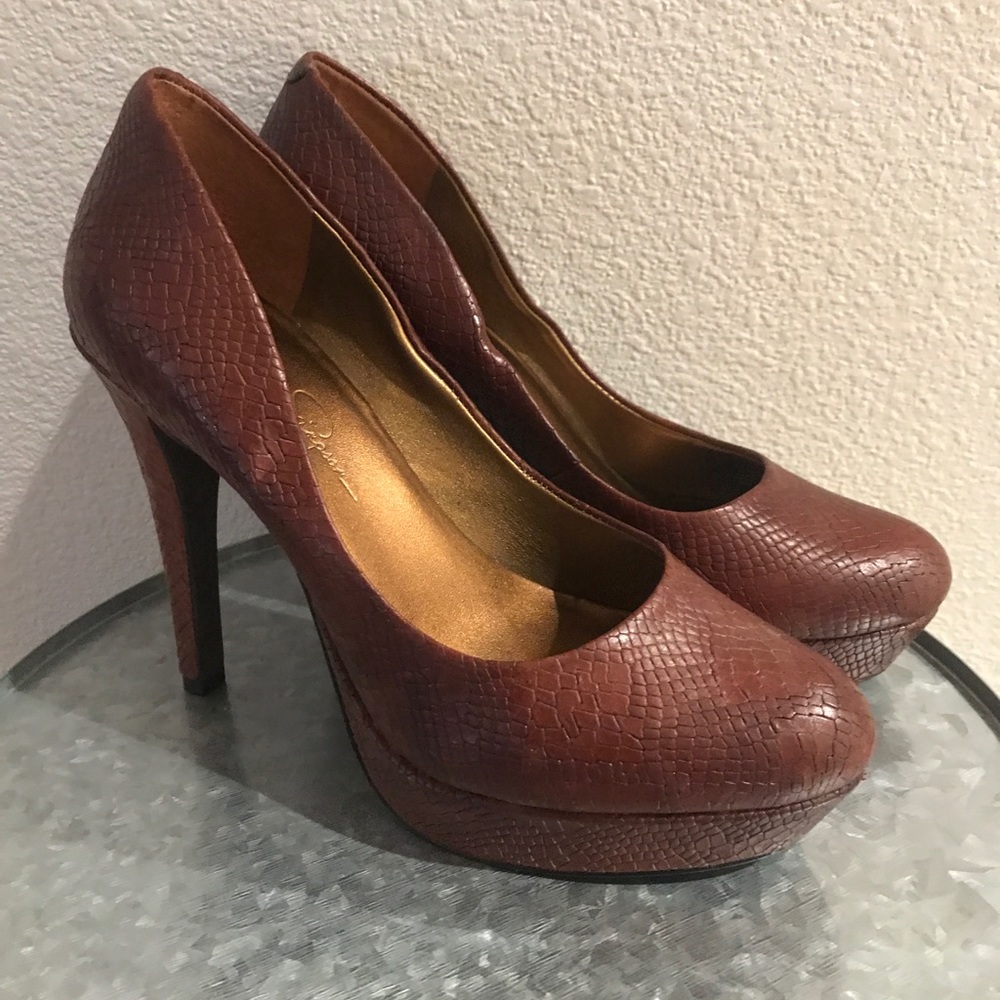 Jessica Simpson platform heels